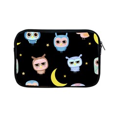 Cute Owl Doodles With Moon Star Seamless Pattern Apple Ipad Mini Zipper Cases by Vaneshart