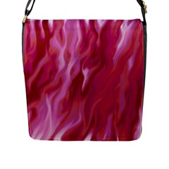Lesbian Pride Abstract Smokey Shapes Flap Closure Messenger Bag (l) by VernenInk