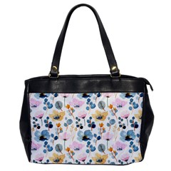 Watercolor Floral Seamless Pattern Oversize Office Handbag by TastefulDesigns
