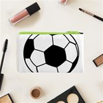Soccer Lovers Gift Cosmetic Bag (XS) Back