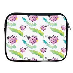 Watercolor Pattern With Lady Bug Apple Ipad 2/3/4 Zipper Cases by Vaneshart