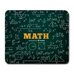 Realistic-math-chalkboard-background Large Mousepads by Vaneshart