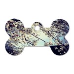 Plum Blossoms Dog Tag Bone (One Side) Front