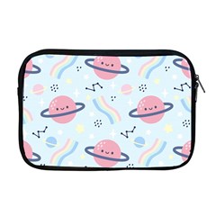 Cute Planet Space Seamless Pattern Background Apple Macbook Pro 17  Zipper Case