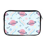 Cute planet space seamless pattern background Apple MacBook Pro 17  Zipper Case Front