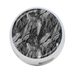 Black And White Rocky Texture Pattern 4-port Usb Hub (one Side)