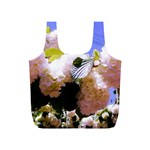 Pink Snowball Branch Full Print Recycle Bag (S) Front