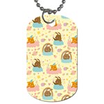 I Am Sleepy Dog Tag (Two Sides) Front