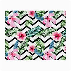 Tropical Zig Zag Pattern Small Glasses Cloth
