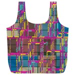Colorful shapes texture                                              Full Print Recycle Bag (XXL) Back