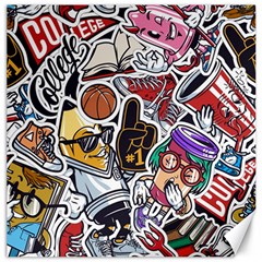 Vintage College Colorful Seamless Pattern Canvas 20  X 20 