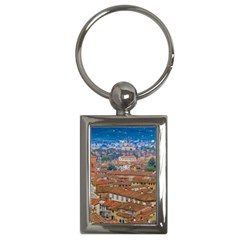 Lucca Historic Center Aerial View Key Chain (rectangle) by dflcprintsclothing