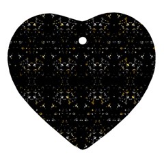 Fancy Ethnic Print Ornament (heart) by dflcprintsclothing