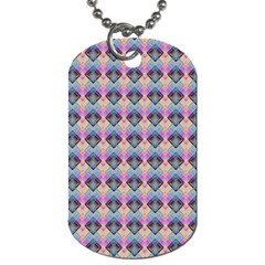 Pink And Blue Dog Tag (two Sides)
