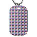 pink and blue Dog Tag (Two Sides) Front