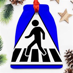 Cross Crossing Crosswalk Line Walk Bell Ornament (two Sides)
