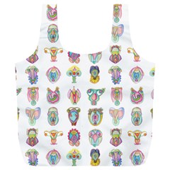 Female Reproductive System  Full Print Recycle Bag (xl) by ArtByAng