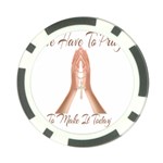 Panther World Limited Edition Prayer  Poker Chip Card Guard Front