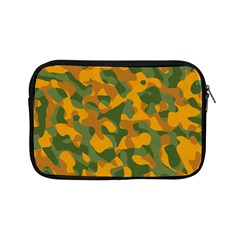Green And Orange Camouflage Pattern Apple Ipad Mini Zipper Cases by SpinnyChairDesigns