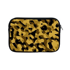 Black Yellow Brown Camouflage Pattern Apple Ipad Mini Zipper Cases by SpinnyChairDesigns