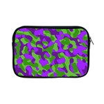 Purple and Green Camouflage Apple iPad Mini Zipper Cases Front