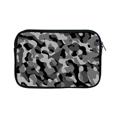 Grey And Black Camouflage Pattern Apple Ipad Mini Zipper Cases by SpinnyChairDesigns