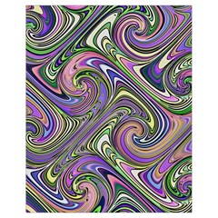 Abstract Art Purple Swirls Pattern Drawstring Bag (small)