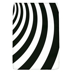 Black And White Zebra Stripes Pattern Removable Flap Cover (l)