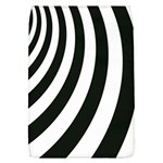 Black and White Zebra Stripes Pattern Removable Flap Cover (L) Front