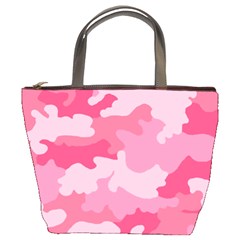 Camo Pink Bucket Bag by MooMoosMumma