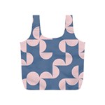 Pink And Blue Shapes Full Print Recycle Bag (S) Back