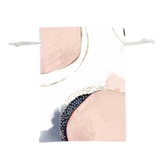 Pink And Blue Marble Lightweight Drawstring Pouch (s)