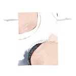 Pink and Blue Marble Lightweight Drawstring Pouch (S) Front