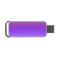 Plum And Violet Purple Gradient Ombre Color Portable Usb Flash (one Side)