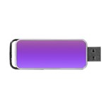 Plum and Violet Purple Gradient Ombre Color Portable USB Flash (One Side) Front