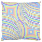 Pastel Color Stripes  Large Flano Cushion Case (Two Sides) Back