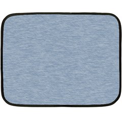 Faded Denim Blue Texture Fleece Blanket (mini)