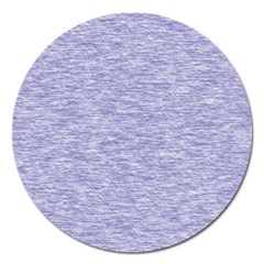 Light Purple Color Textured Magnet 5  (round)