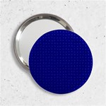 Navy Blue Color Polka Dots 2.25  Handbag Mirrors Front