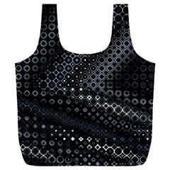 Black Abstract Pattern Full Print Recycle Bag (xxxl) by SpinnyChairDesigns