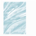 Light Blue Feathered Texture Small Garden Flag (Two Sides) Back