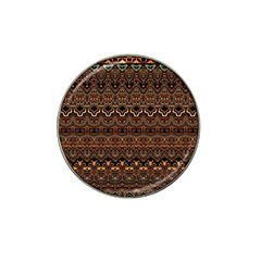 Boho Brown Gold Hat Clip Ball Marker (10 Pack)