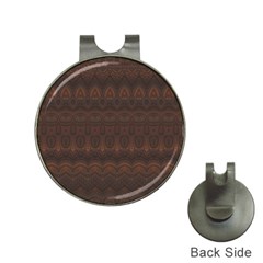Boho Chocolate Brown Hat Clips With Golf Markers