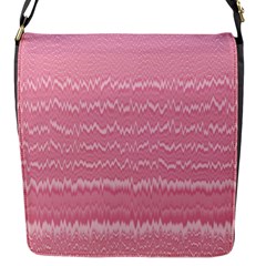 Boho Pink Stripes Flap Closure Messenger Bag (s) by SpinnyChairDesigns