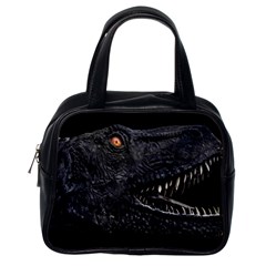 Trex Dinosaur Head Dark Poster Classic Handbag (one Side) by dflcprintsclothing