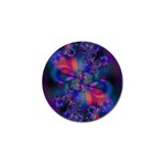 Abstract Floral Art Print Golf Ball Marker (4 pack) Front