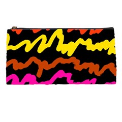Multicolored Scribble Abstract Pattern Pencil Case by dflcprintsclothing