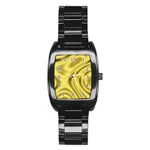 Golden Wave Stainless Steel Barrel Watch Front