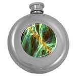 Abstract Illusion Round Hip Flask (5 oz) Front
