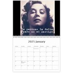 CALENDARIO RITA Wall Calendar 11 x 8.5 (12-Months) Jan 2025